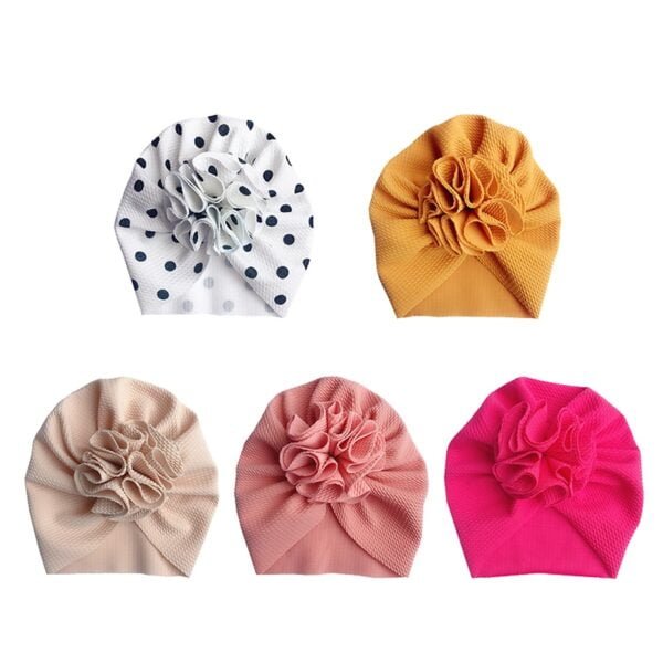 Baby Girl's Flower Style Hat - Image 5