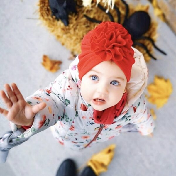 Baby Girl's Flower Style Hat - Image 4