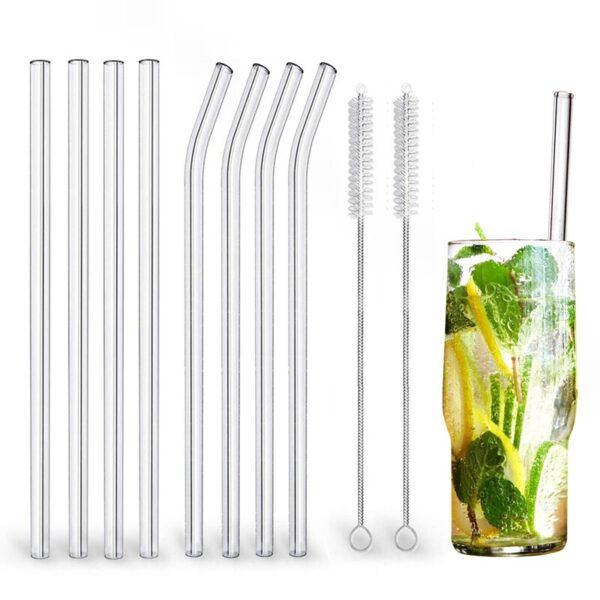 Borosilicate Glass Straws Set