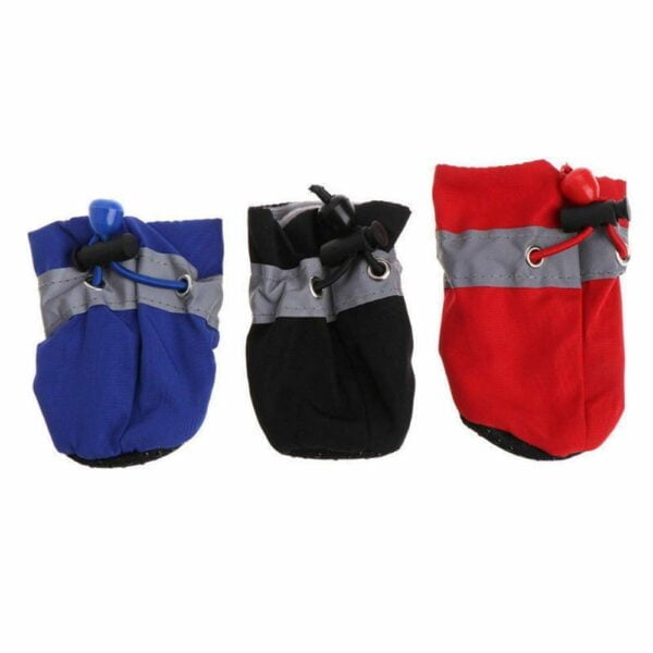 Dog's Adjustable Waterproof Socks 4 Pcs Set - Image 4