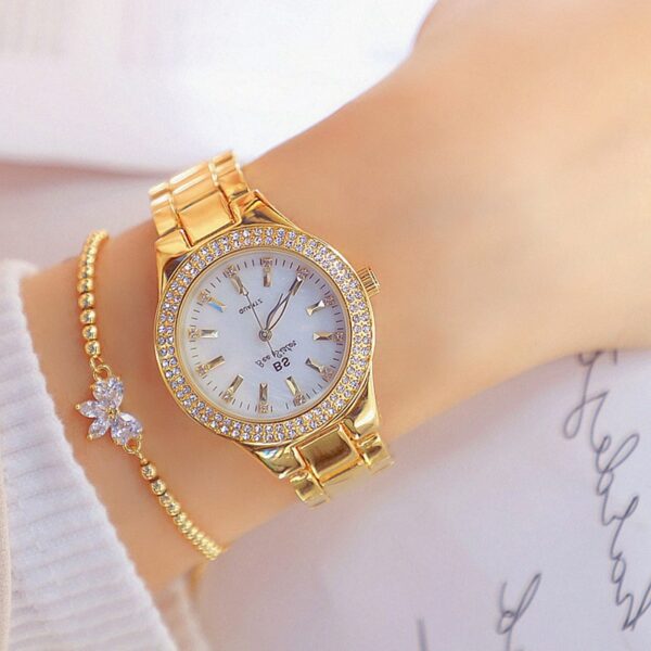 Women's Crystal Patterned Watch - Image 4