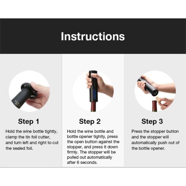 Rechargeable Electric Wine Opener - Image 6