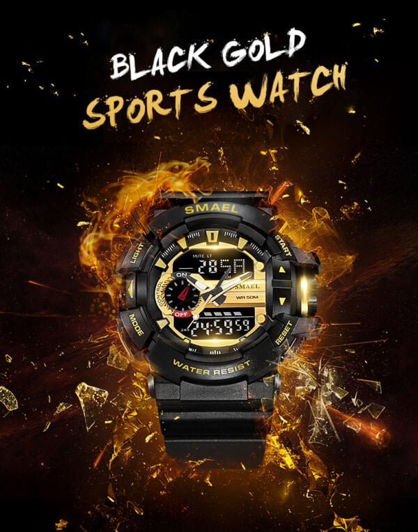 Men's Colorful Design Shockproof Sports Watches - Image 3
