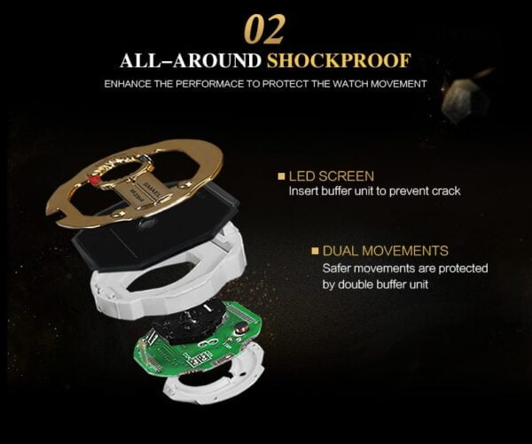 Men's Colorful Design Shockproof Sports Watches - Image 4