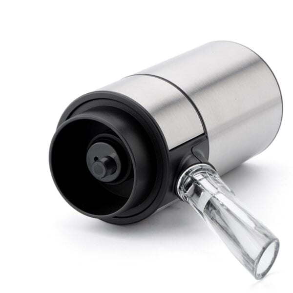 Close-up view of the sleek design and features of the electric wine dispenser